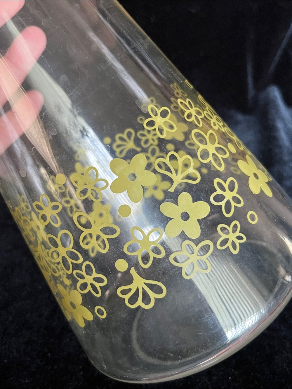 Vintage PYREX Crazy Daisy Spring Blossom Juice Carafe NO LID - Picture 4 of 8